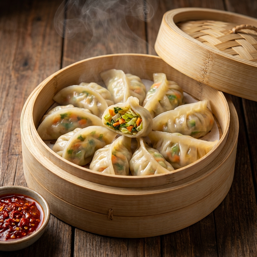 Tasty Steamed Momos
